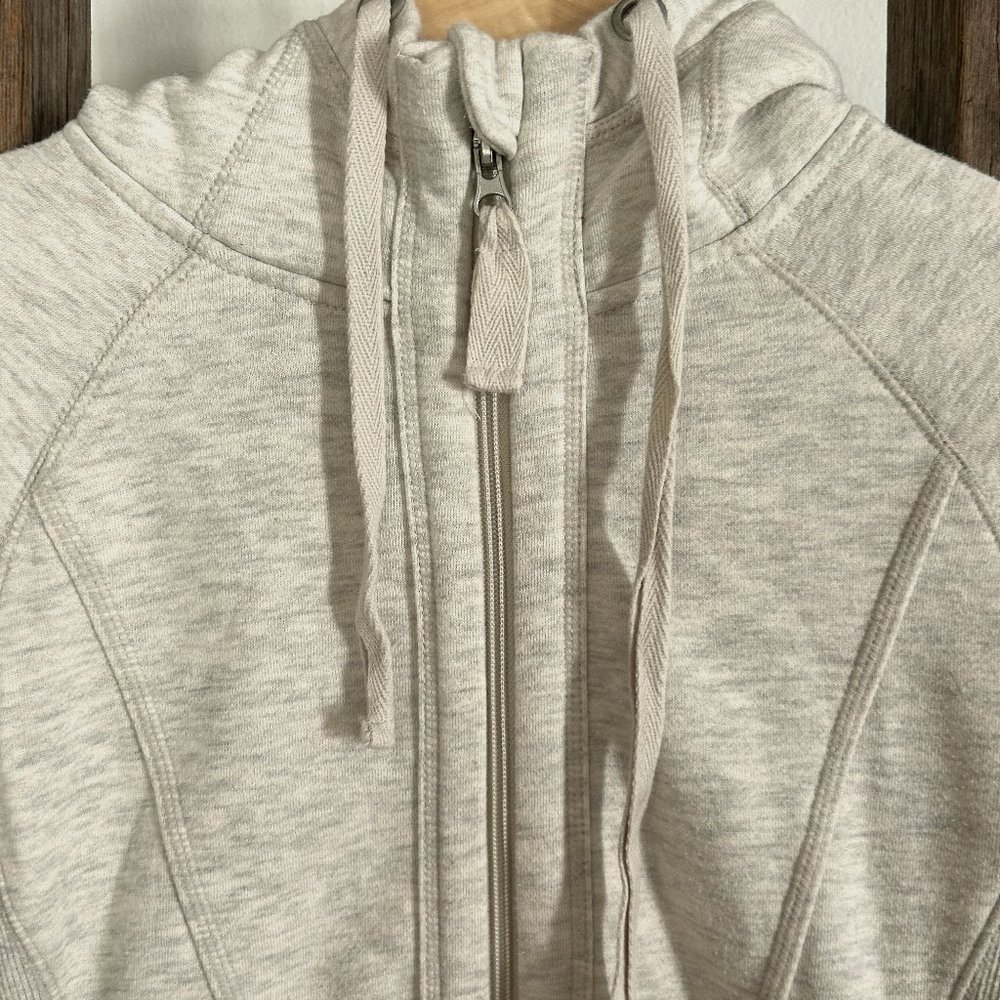 90 Degree White Zip Up Sweater Hoodie